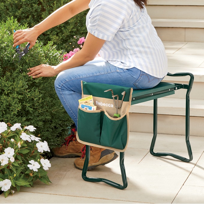 Garden Kneeler with Tote & Tools, , large