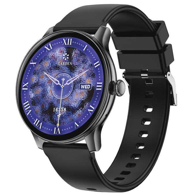 IG Round Smartwatch, Black, large