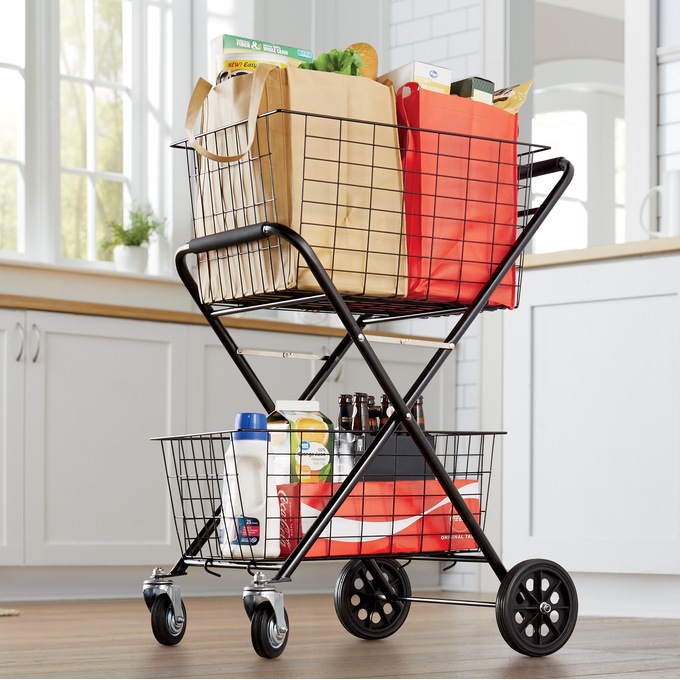 2-Tier Shopping Cart, , large