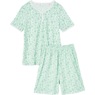 Print Shorty Pajama, Seaglass Floral, large