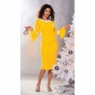 Rhinestone Velvet Dress, Yellow, large