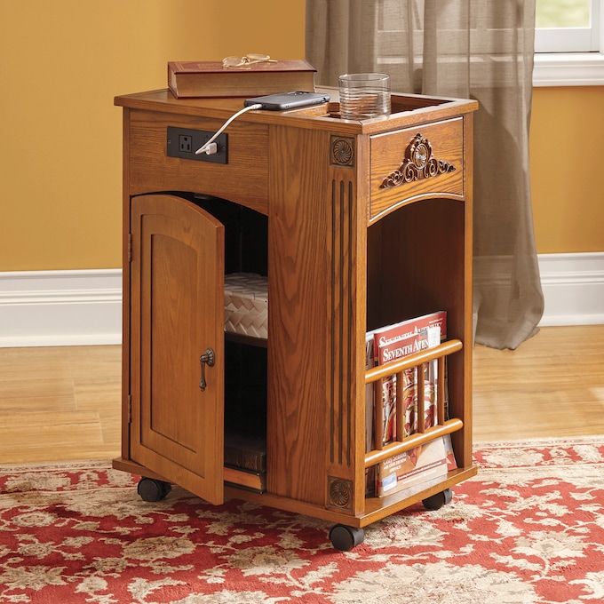 Powered cheap end table