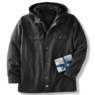 Dickies Men's Hooded Canvas Shirt Jacket with Quilted Lining, , large