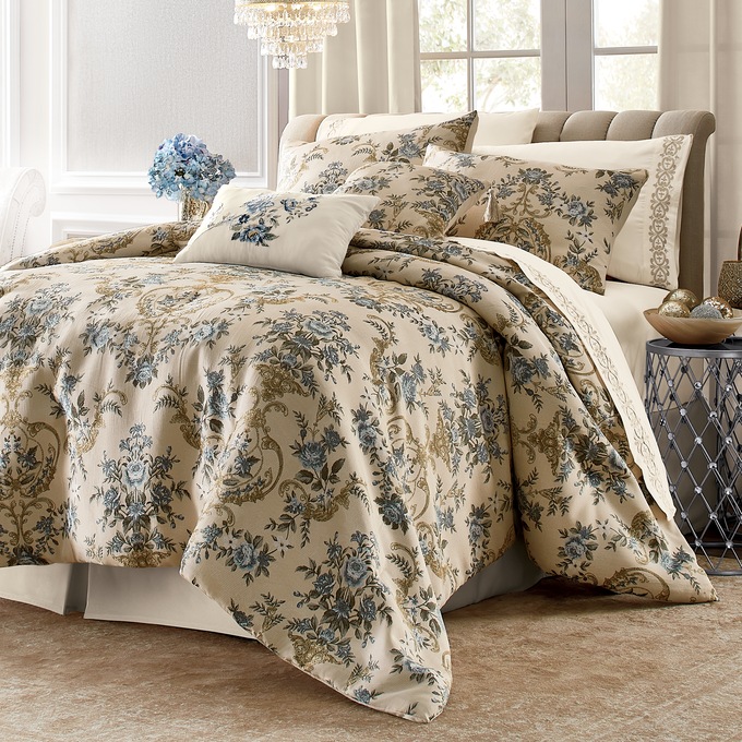 Serenity Jacquard Embroidered Pillow, , large