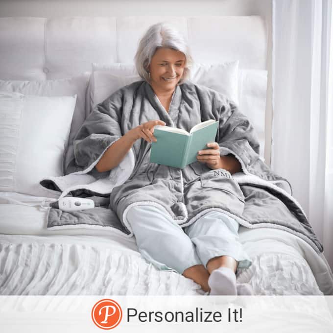 Pure Enrichment Plush Heated Shawl, , large