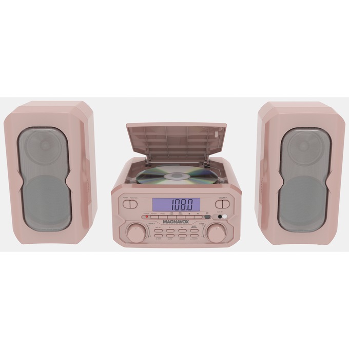 Magnavox 3-Piece CD Shelf System, Rose Gold, large