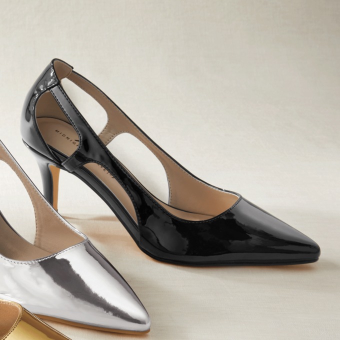 Midnight Velvet Metallic Pump, , large
