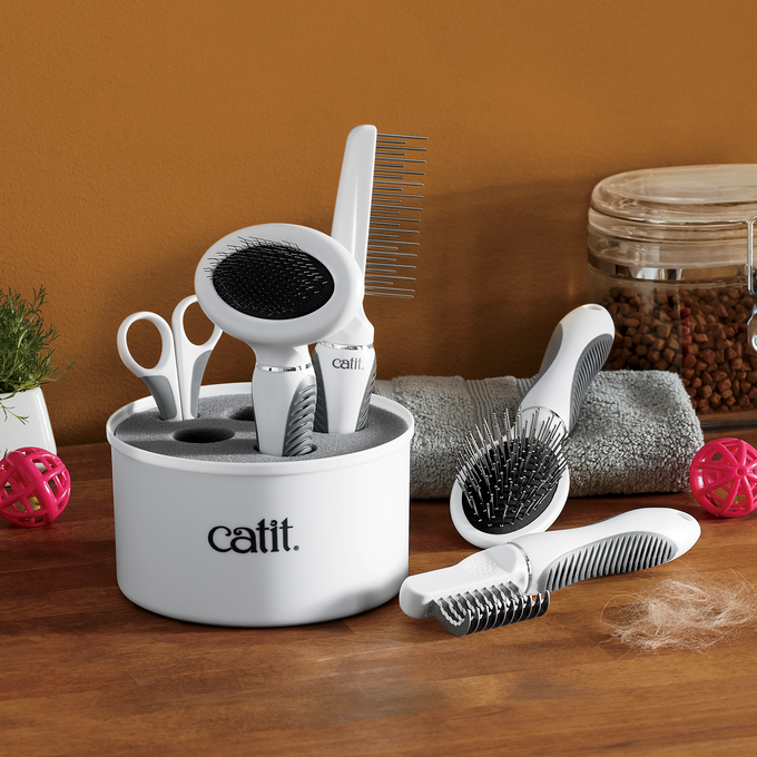 Catit Medium-Long Hair Grooming Kit, , large