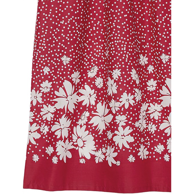 Border Print Patio Dress, Red Border, large