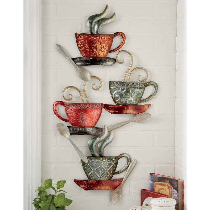 Metal Coffee Cup Art Montgomery Ward