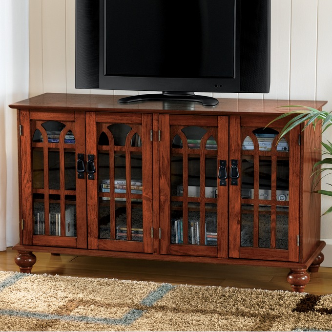 Mission style new arrivals tv cabinet