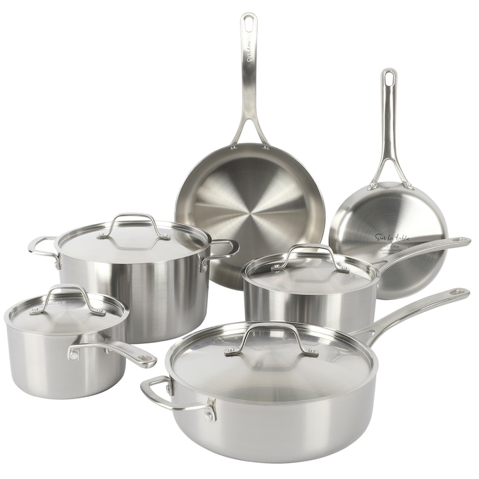 Sur La Table Pike and Pine 10-pc. Stainless Steel Cookware Set, , large