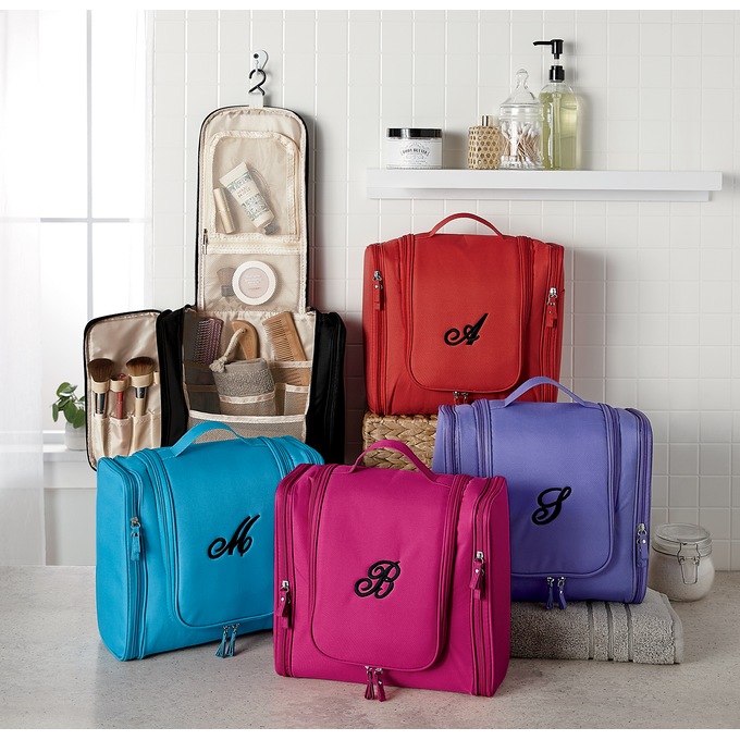 Personalized hanging toiletry bag cheap