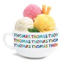 Colorful Name Pattern Personalized Ice Cream Bowl, , large