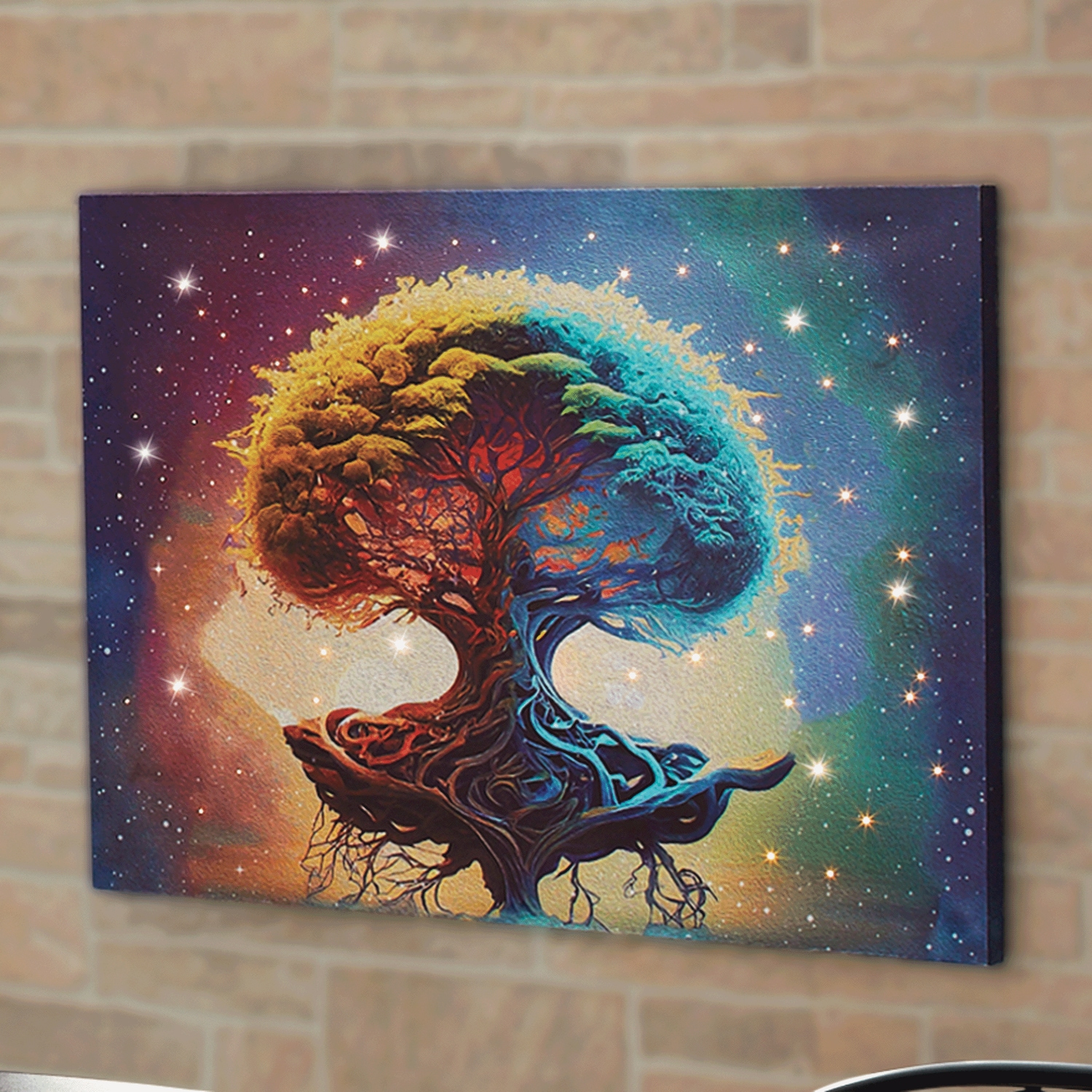 Mystic Tree of Life Fiber Optic Wall Art | Montgomery Ward
