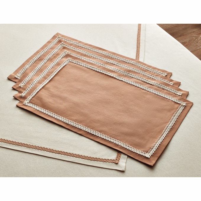 Linen-Look Placemats, , large