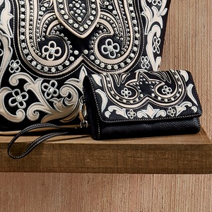 Montana West Hawley Embroidered Wallet/Wristlet, , large