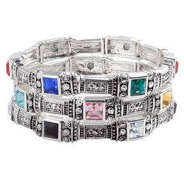 3-Piece Crystal Bracelet Set, , large