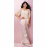 Satin Wide-Leg Pant, Blush, large