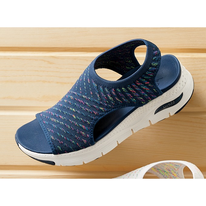 Skechers Women&#39;s Arch Fit Catchy Wave Sandal, , large