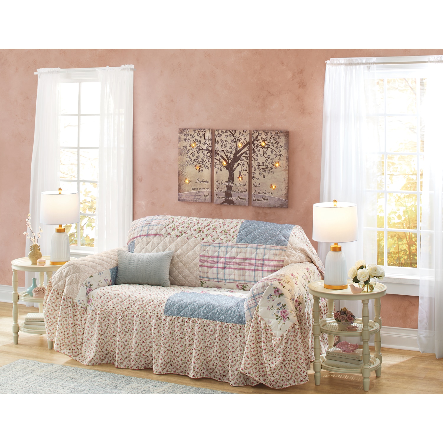 Vanna Glass Table Lamp Montgomery Ward