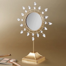 Gem Burst Tabletop Mirror, , large