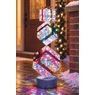 Merry Motion Lit Gift Stack Lawn D&eacute;cor, Multi, large