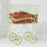 Vintage-Style Rolling Laundry Cart, , large