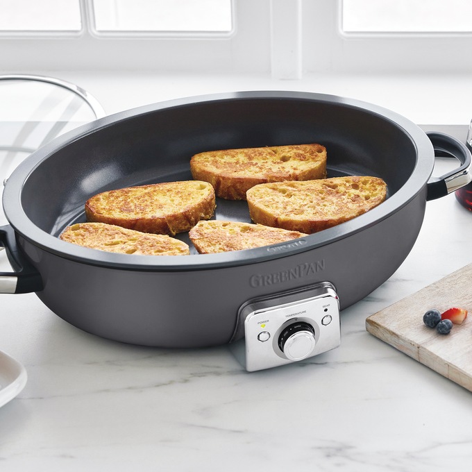 Green Pan Elite 5.5-Quart Oval Electric Skillet, , large
