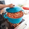 7-Qt. Enameled Cast Iron Casserole with Lid, , large