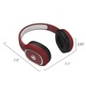 Core Innovations Wireless Bluetooth Headphones, Ruby, large