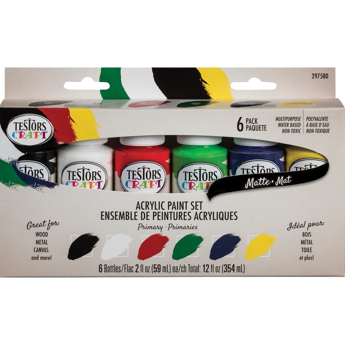 Testors acrylic on sale paint set