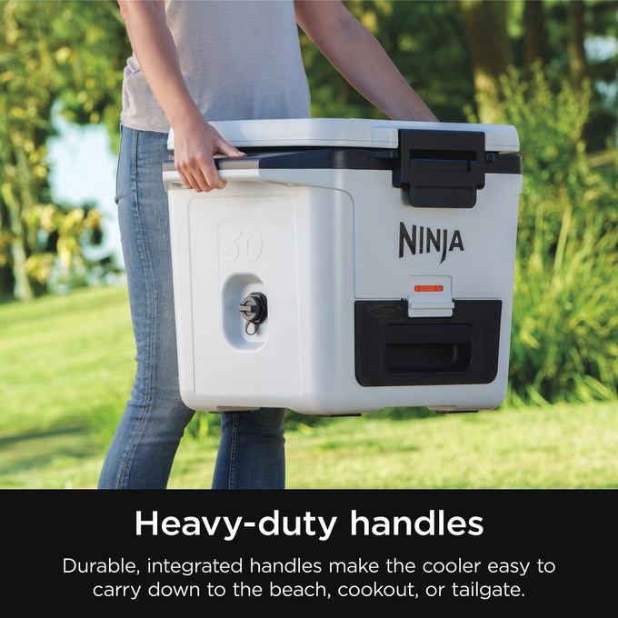 Ninja FrostVault Hard Cooler with Dry Zone, White, large