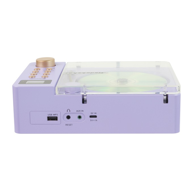 Studebaker Retro CD Player with Bluetooth/Radio, Lavender, large