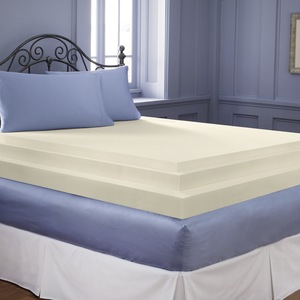 3 Inch Sleep Connection Viscose Memory Foam Topper by Montgomery Ward, , large