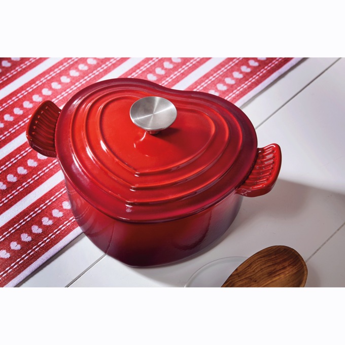 Heart Shaped Cast Iron Dutch Oven, , large