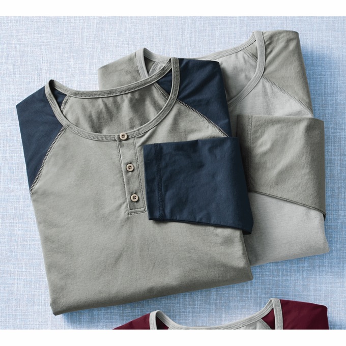 2-Pack Lightweight Henleys, , large