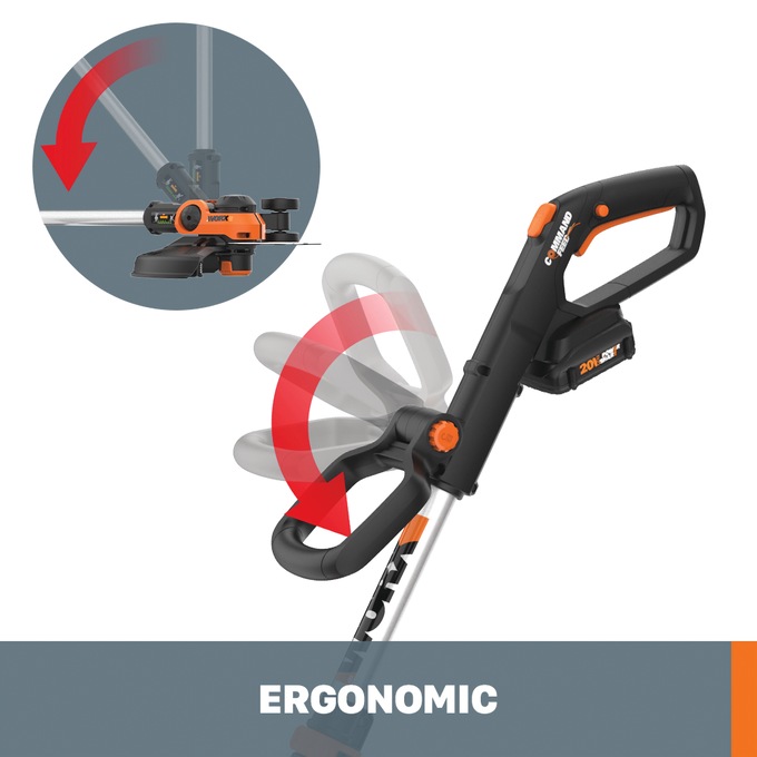 Worx 20V Power Share GT 3.0 12-Inch String Trimmer, , large