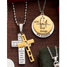 Two-Tone Religious Pendant, , large