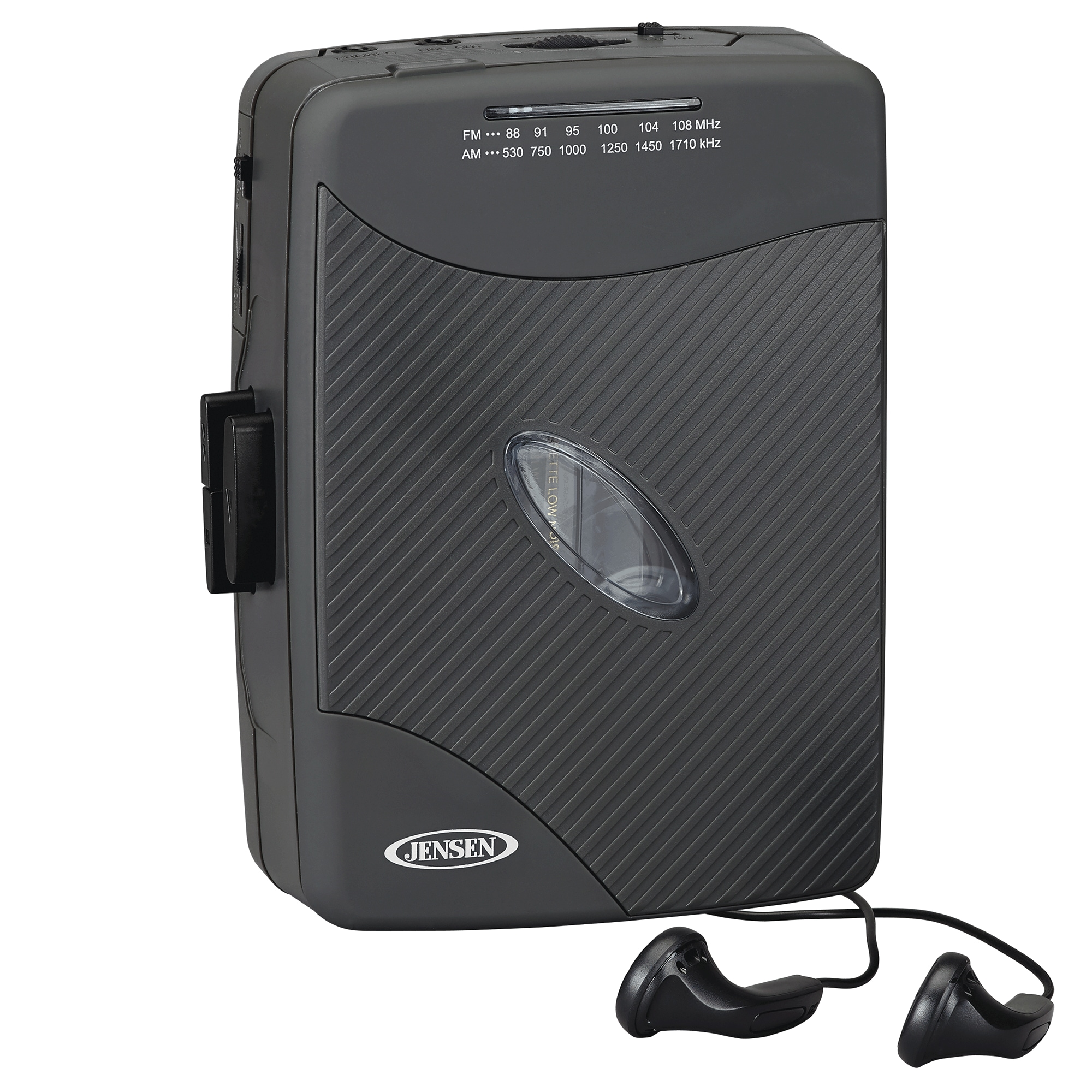 Jensen Audio Stereo Cassette Player with AM/FM Radio, Black, large