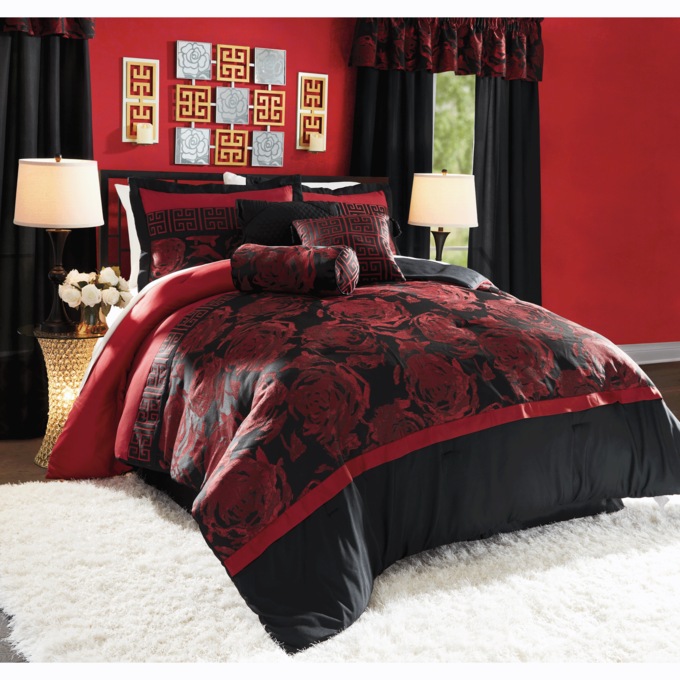 Flora Jacquard 7-Piece Comforter Set, , large