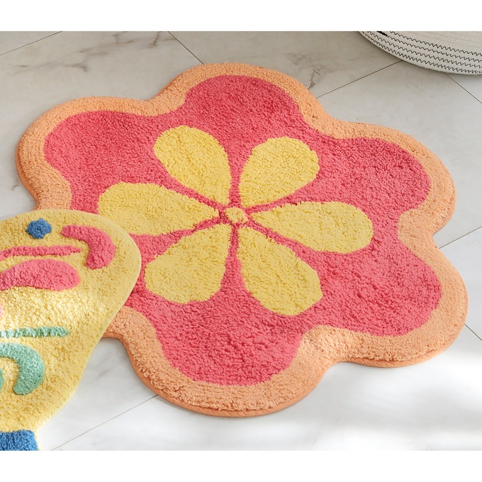 Novelty Shaped Bath Mats, Flower, large