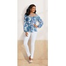 Emilia Top, Blue Floral, large