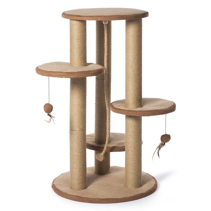 Kitty Power Paws Multi-Tier Cat Scratching Post, , large