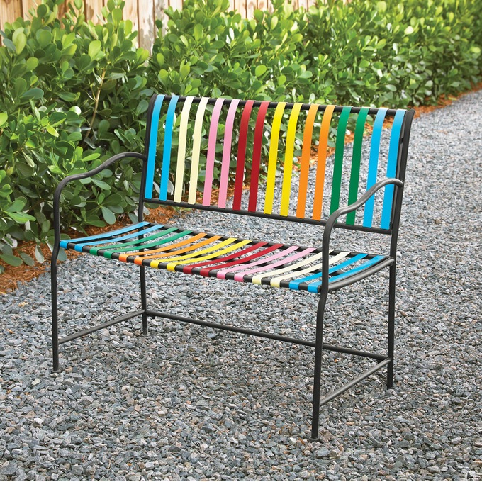 Rainbow Patio Bench, , large