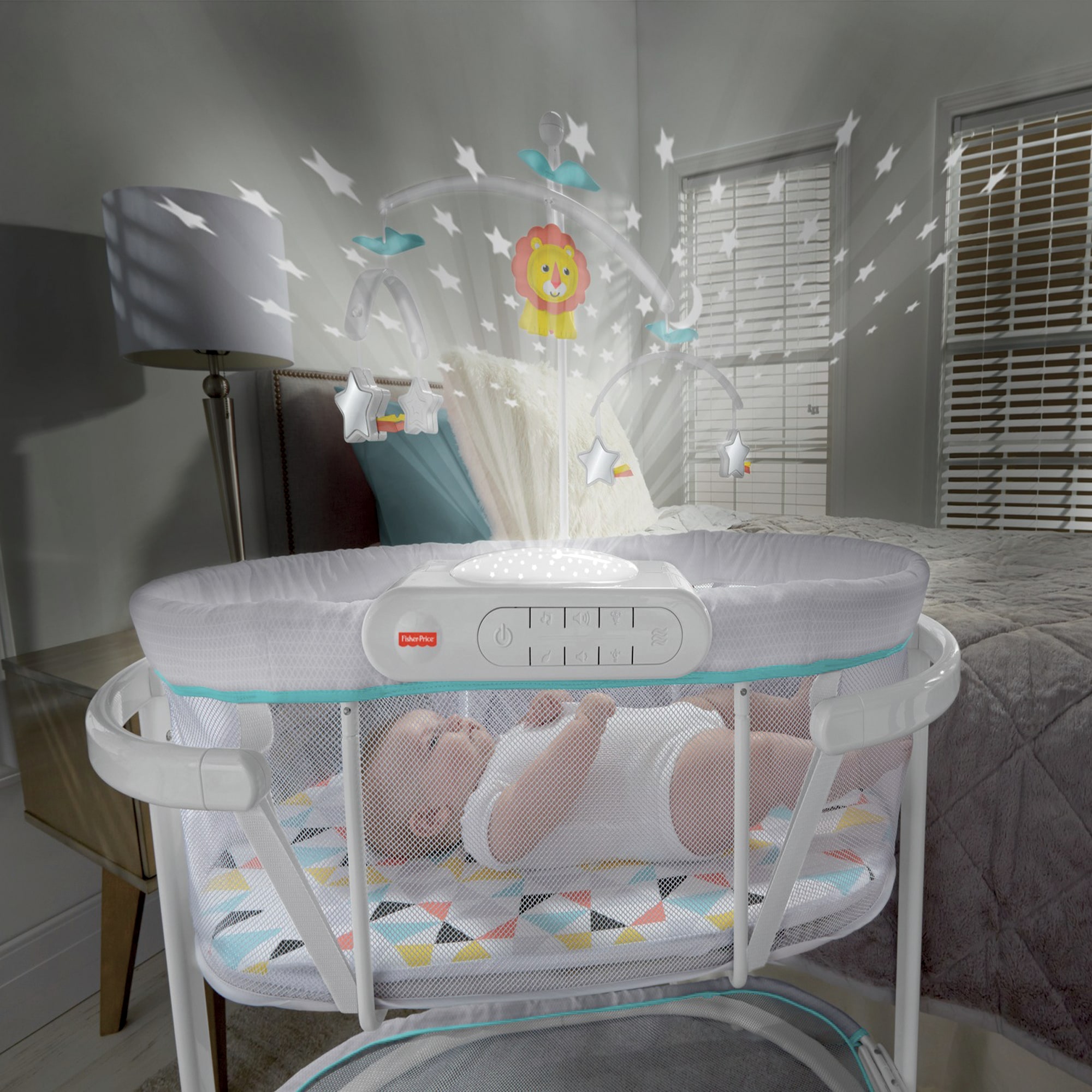 fisher price soothing sounds bassinet