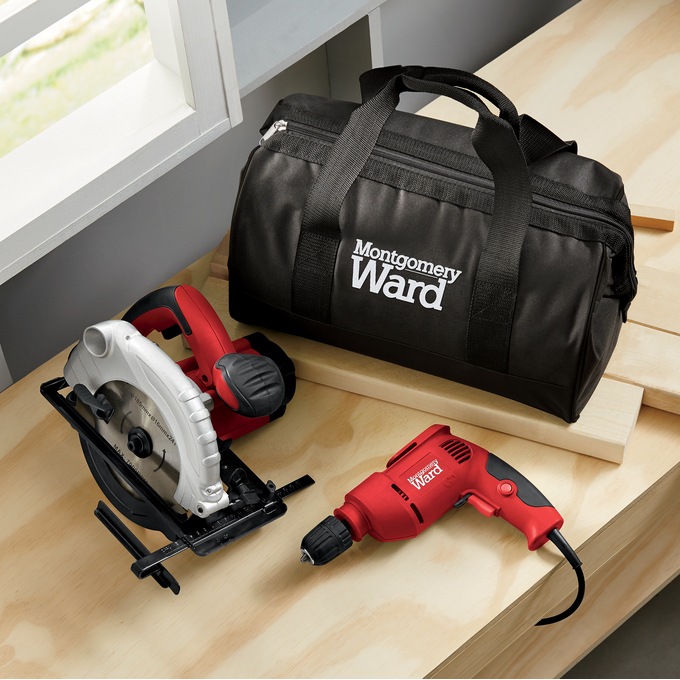 Montgomery Ward 2 Piece Power Tool Combo Kit Power Tool Combo Kit Montgomery Ward, Montgomery Ward Garage Door Opener