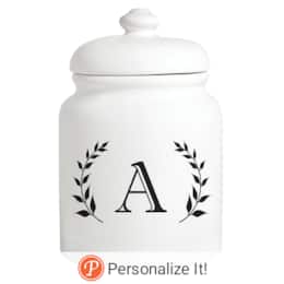 Initial Personalized Treat Jar, , large