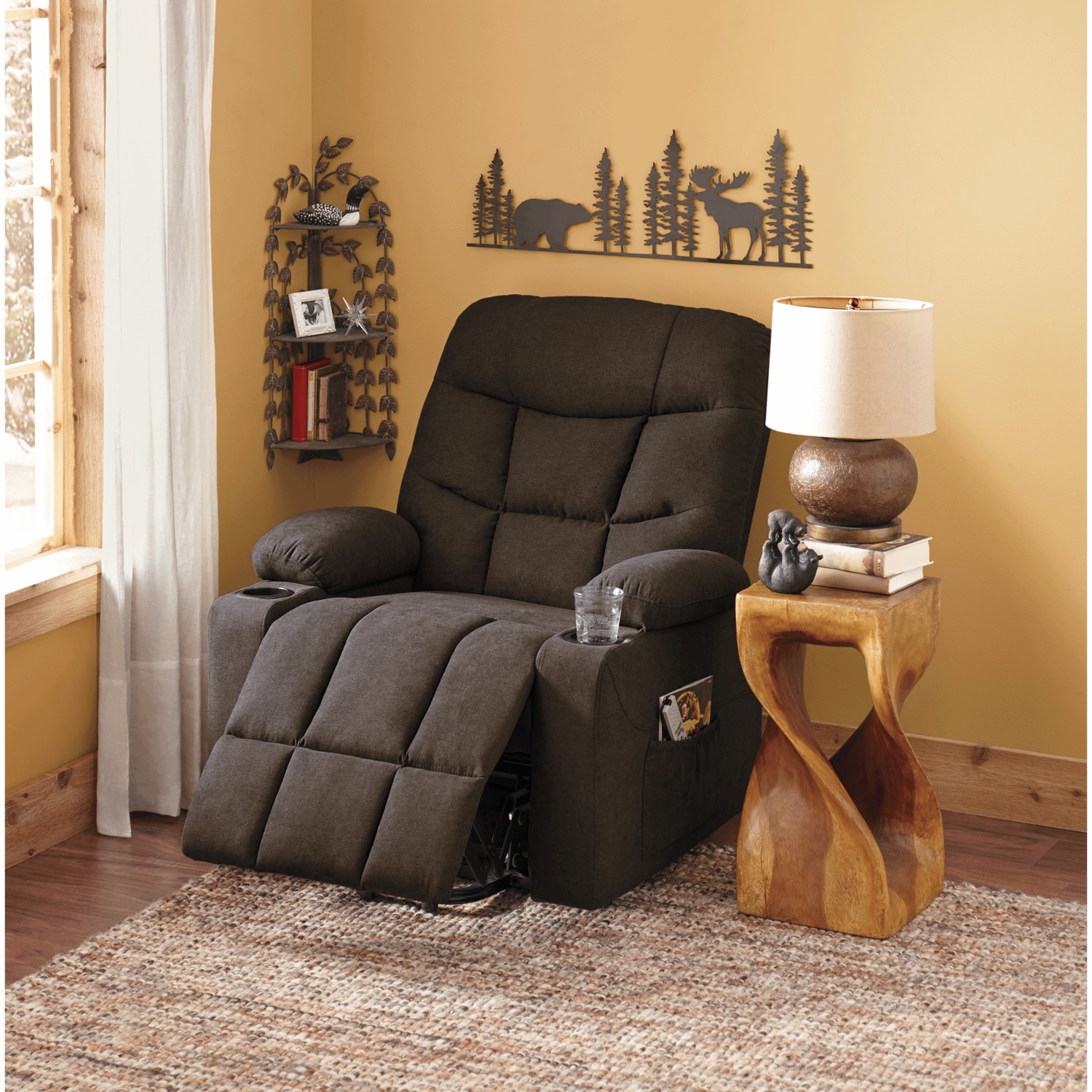 Colton Lift Recliner with Heat Massage Montgomery Ward