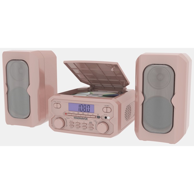 Magnavox 3-Piece CD Shelf System, Rose Gold, large